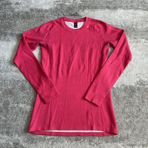 Helly Hansen Shirt Womens Large Hot Pink Long Sleeve Merino Wool Base Layer Top